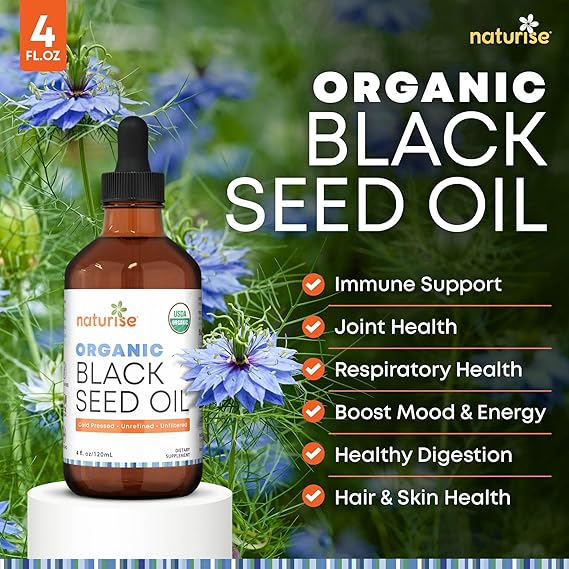 Organic Cold Pressed Black Cumin Seed Oil