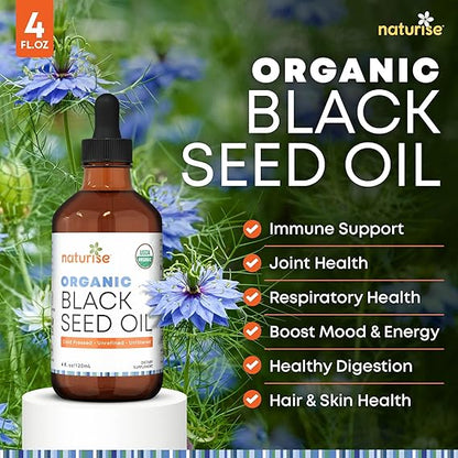 Organic Cold Pressed Black Cumin Seed Oil